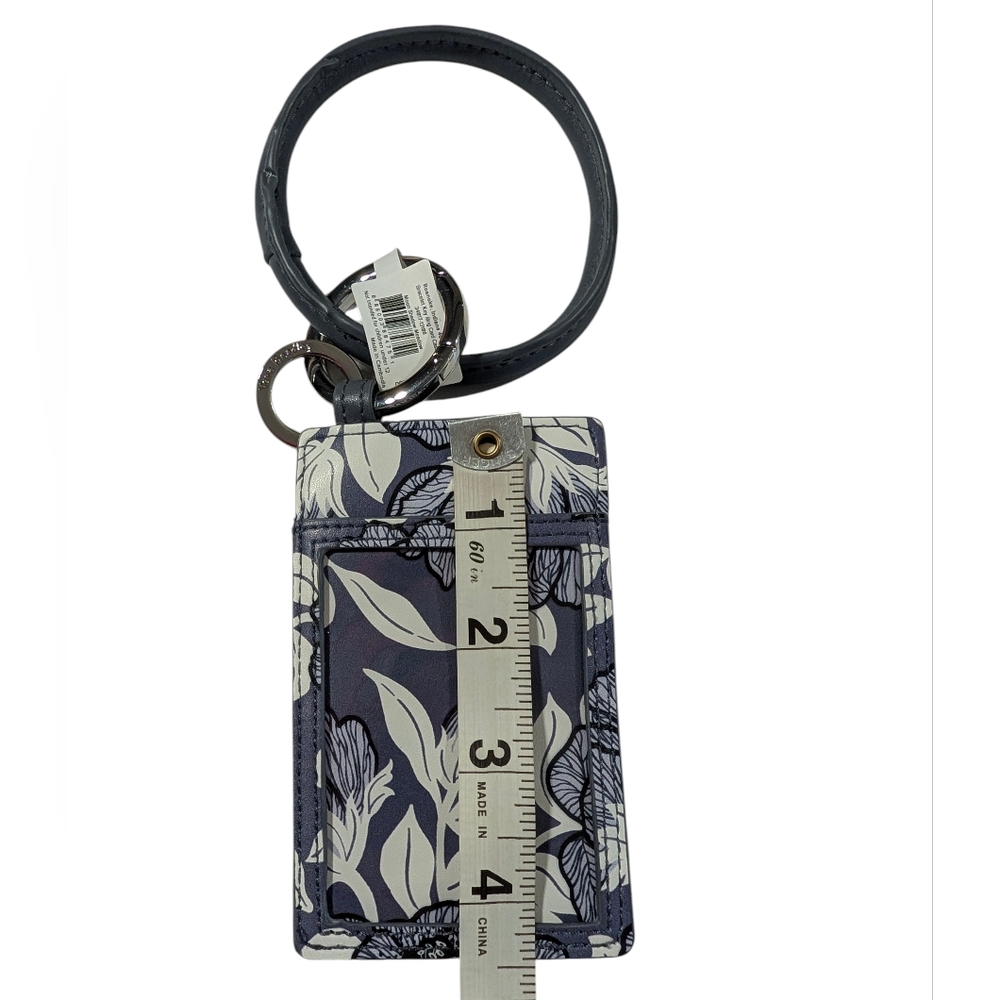 Vera Bradley Bracelet Moon Shadow Meadow Key Ring Card Case - Picture 3 of 7